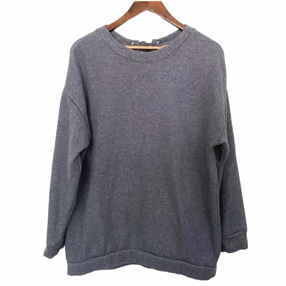 Fabletics Gray Nina Lace-Back Pullover Oversized … - image 3